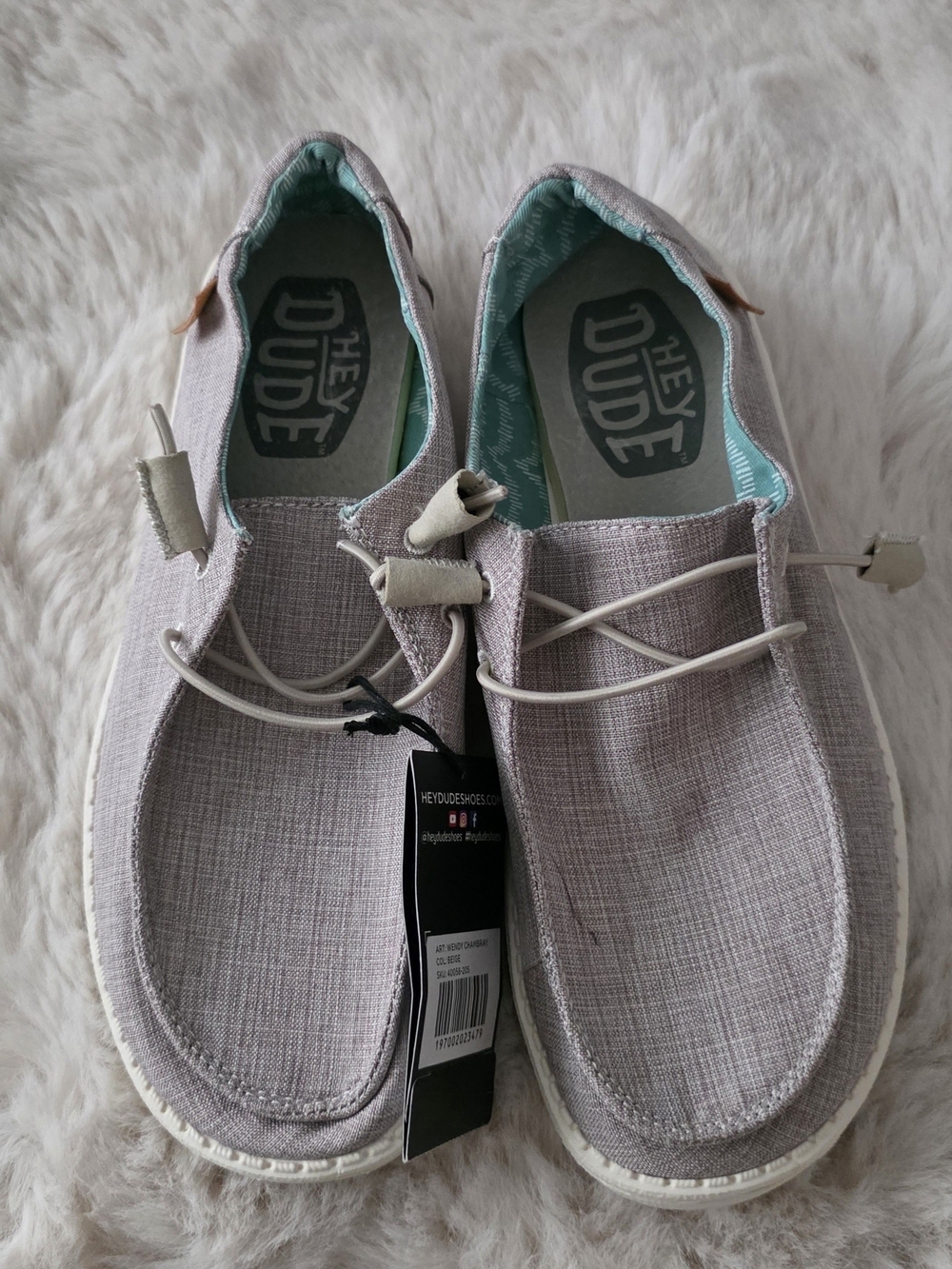 Hey Dude Women's Wendy Chambrey  Casual Slip-On Shoes